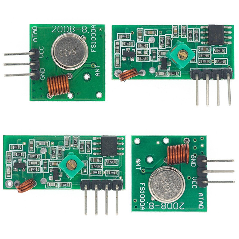 315mhz 433mhz Rf Wireless Transmitter Module And Receiver Kit 5v Dc