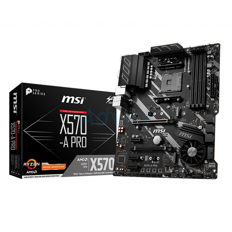 MAINBOARD(เมนบอร์ด)AM4 MSI X570-A PRO มือสอง ปก.JIB