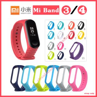 Xiomi Band 4Mi Band 4 3 สายรัดข้อมือ สําหรับ Miband สายรัดข้อมือเปลี่ยนสมาร์ทวอทช์ Xiaomi ซิลิโคน Xioami Xiomi Watch