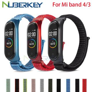 for Xiaomi Mi Band 3 Nylon Ring Replaceable BraceletXiaomi Miband 4 Smart Watch Accessori Breathable Strap