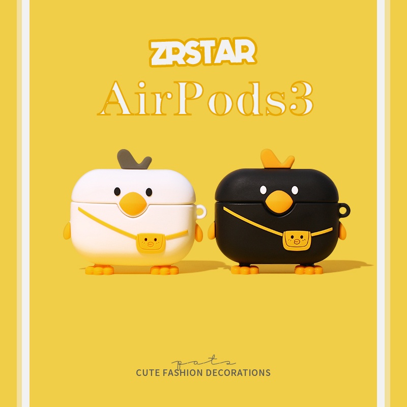 กระเป๋าสะพาย หูฟังเป็ด นุ่ม กันกระแทก สําหรับ AirPods 4/Pro/2/Gen