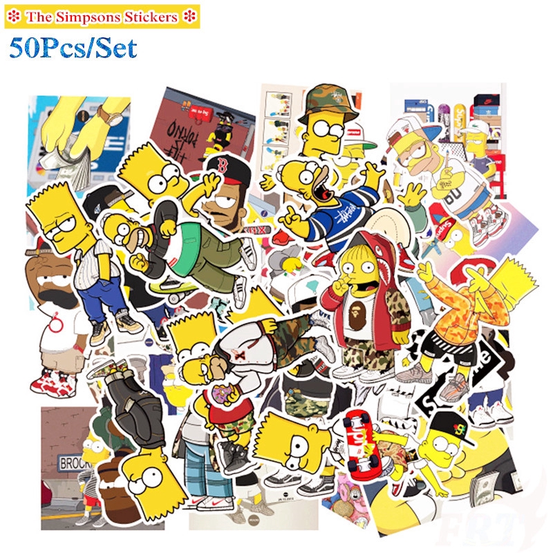 The Simpsons - Series 03 สติ๊กเกอร์ 50Pcs/Set Mixed Luggage Laptop Skateboard Decals Doodle สติ๊กเกอร์