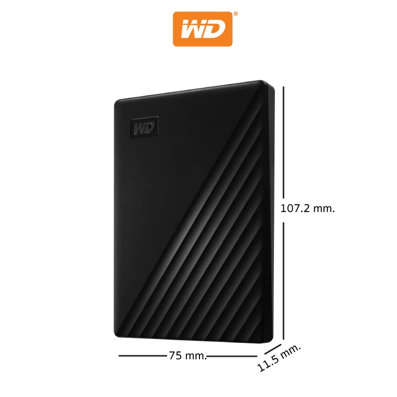 Western Digital HDD 1 TB External Harddisk ฮาร์ดดิสพกพา รุ่น My Passport ,BLACK,1TB,USB 3.2 Gen 1 #6