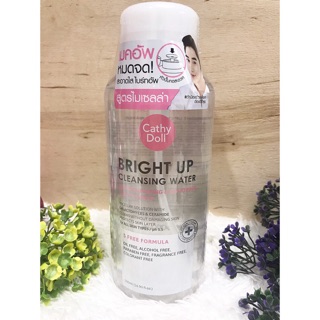 Cathy Doll Bright UP Cleansing Water 500ml. ผลิตภัณฑ์เช็ดเครื่องสำอาง สูตรไมเซลล่า คลีนซิ่ง