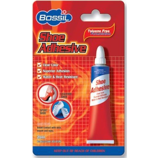 สีใสกาวยางอเนกประสงค์ ติดรองเท้า ติดเครื่องหนัง Bossil Shoe Adhesive ขนาด 20ml