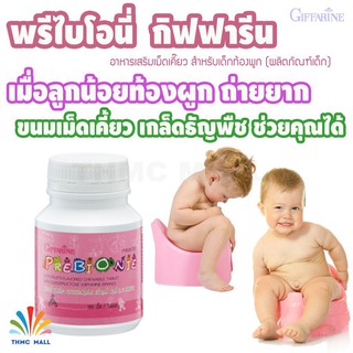 พรีไบโอนี่ กิฟฟารีน อาหารเสริมเด็ก เม็ดเคี้ยว สำหรับเด็กท้องผูก (อาหารเสริมเด็ก)