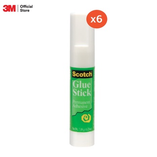 Scotch Glue Stick กาวแท่งสีขาว สำหรับติดกระดาษ 6008 7.08G 3M