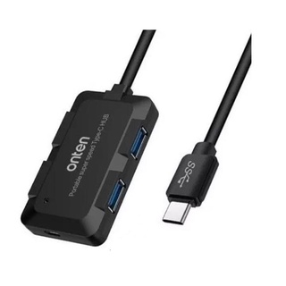 USB HUB 4P V.3.0 ONTEN (OTN9102B) Black Type-C