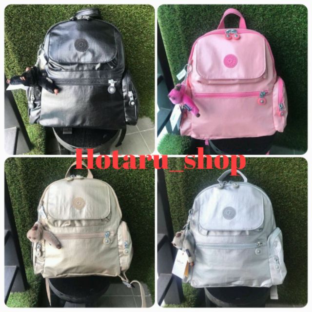 Kipling Matta Small Metallic Backpack คอลเลคชั่นใหม่ชนช้อป!!กระเป๋าเป้ขนาดกำลังดี