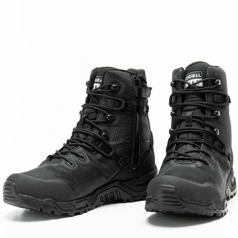 Paling Alpha Fury Side Zip Boot (สีดํา), Kasut Operasi Pengatkuasa Polis Army Military.