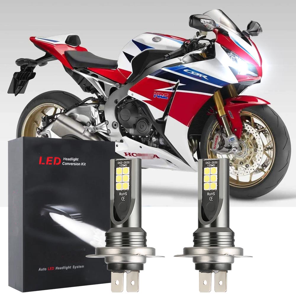 สําหรับ Honda CBR600RR CBR1000RR 2005-2016 (โคมไฟหัว) - หลอดไฟหน้า LED 6000K 12V-32V สีขาวสว่าง Qty2