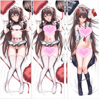 ปลอกหมอนอิง ลายเกม Genshin Impact Hu Tao Dakimakura Otaku ขนาด 50X150 ซม. สําหรับผู้ชาย