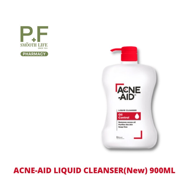 ACNE-AID LIQUID 900 ML |ผลิตภัณฑ์ทำความสะอาดผิวหน้าสำหรับผิวมัน ( Acne-Aid สีแดง) ขนาด 900 มล.
