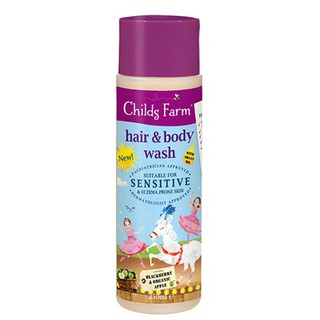 Childs Farm Hair &amp; Body Wash (Blackberry&amp;Organic Apple) อาบสนุกสระสนุกในขวดเดียว