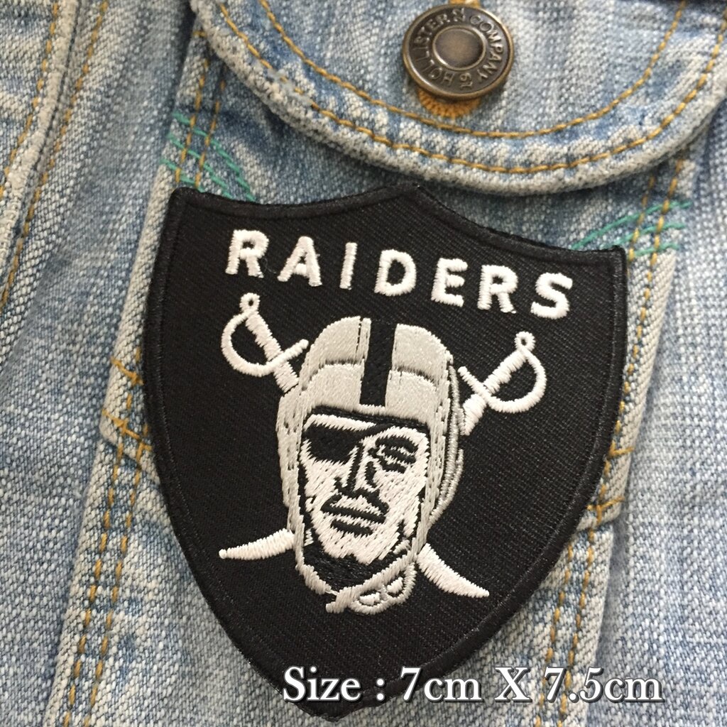 โลโก้ ทีมRaider ตัวรีดติดเสื้อ อาร์มรีด อาร์มปัก ตกแต่งเสื้อผ้า หมวก กระเป๋า แจ๊คเก็ตยีนส์ Hipster Embroidered Iron o...