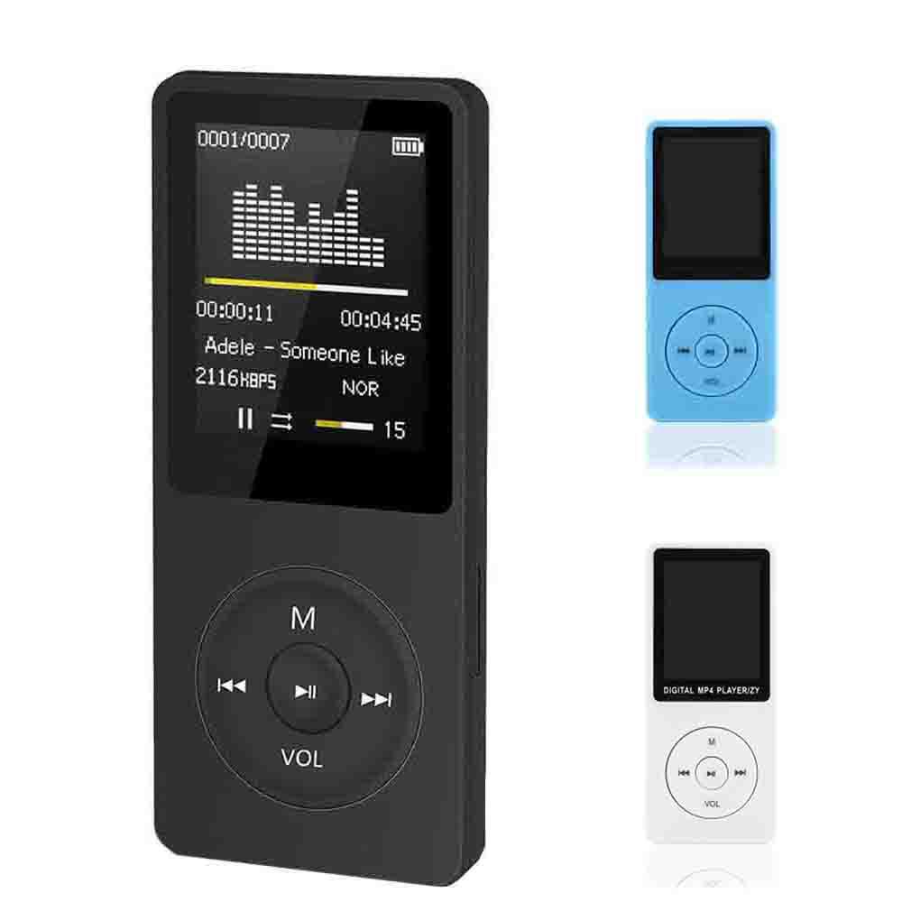 New Ultra-thin MP4 Music Player Slim 80hours Play 1.8/" Screen//FM//E-Book White BA