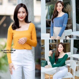 Gi-ants​ 📍เสื้อคอสี่เหลี่ยมแขนยาว  ผ้าเรย่อน​ CARDIGAN_NISTA​