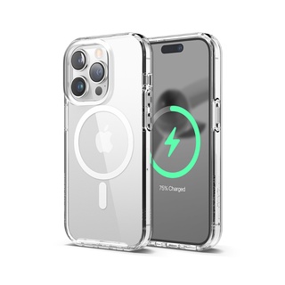 elago iPhone 13/14 / 14Plus / 14Pro / 14Pro Max MagSafe Transparent Hybrid Case เคสใสพร้อม MagSafe Built-in