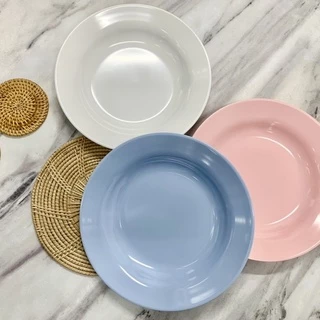 SB Melamine [12 ชิ้น] จานกลม จานลึก จานกลมลึก จานเมลามีน จานกลมเมลามีน รุ่นหนา 8,9 นิ้ว รุ่น P281