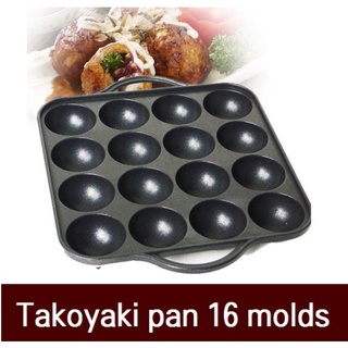 Takoyaki Pan16 แม่พิมพ์ / 16 หลุม Takoyaki Pan / Takoyaki Maker / เครื่องครัว / เตาแก๊สเท่านั้น