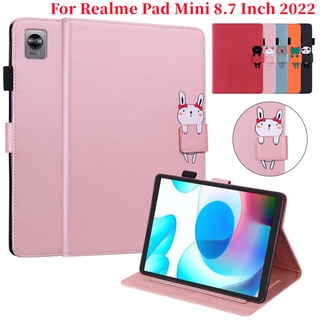 เคสแท็บเล็ต แบบฝาพับ ลายการ์ตูนน่ารัก พร้อมช่องใส่บัตร สําหรับ OPPO Realme Pad Mini 8.7 นิ้ว 8.7 นิ้ว