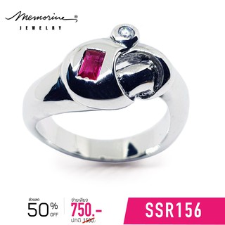 Memorine Jewelry แหวนเงินแท้ 925 ฝัง Ruby : SSR156