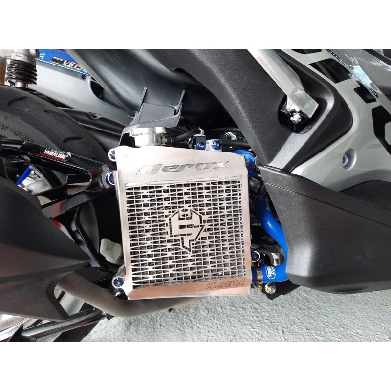 NVX NMAX YAMAHA RADIATOR COVER COOLANT COVER NVX ใหม่สแตนเลส YAMAHA NVX 155 V1 V2 NVX155 ใหม่ 2021