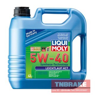 น้ำมันเครื่องยนต์  4 ลิตร LIQUI MOLY LEICHTLAUF HC7 5W-40