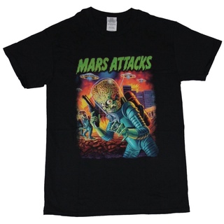 ขายดี!ขายดี เสื้อยืด พิมพ์ลาย Mars Attacks Alien with a Saucer Fil Sky ILfknc96AIkgeg64 สไตล์คลาสสิก สําหรับผู้ชายS-5XL