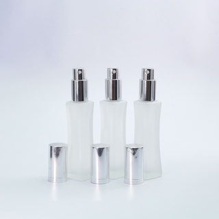 ขวดหอคอยขุ่นฝาเงินอะลู ขนาด 30 ml. รหัสสินค้า F117-S