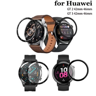 ตัวป้องกันหน้าจอ 3D PMMA ครอบคลุมเต็มรูปแบบสำหรับ Huawei Watch GT 2 GT3 42mm 46mm