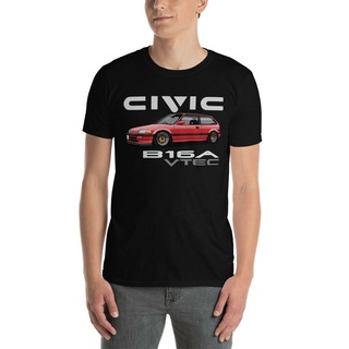 oversize T-shirt เสื้อยืด พิมพ์ลาย Civic EF Vtec B16A JDM Kanjo EEgcmp78BDpbjb07 สไตล์คลาสสิก S-5XL