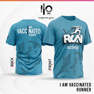 เสื้อวิ่ง I AM VACCINATED RUNNER (สีฟ้า)