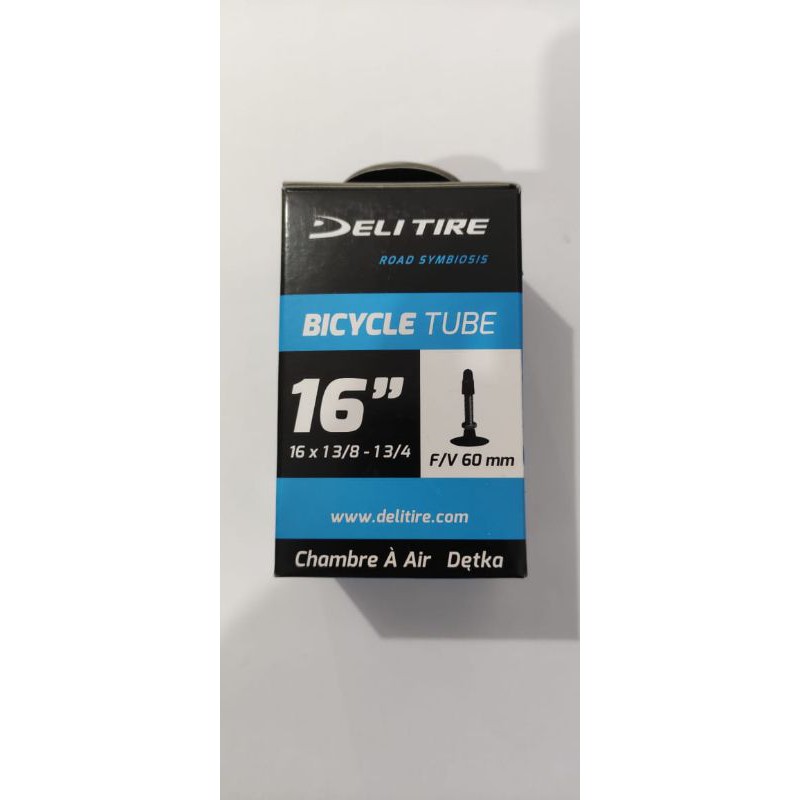 Deli Tyre Inner Tube 16 x 1 3/8 Presta Valve 6 cm 60 mm 349 Plus Bicycle
