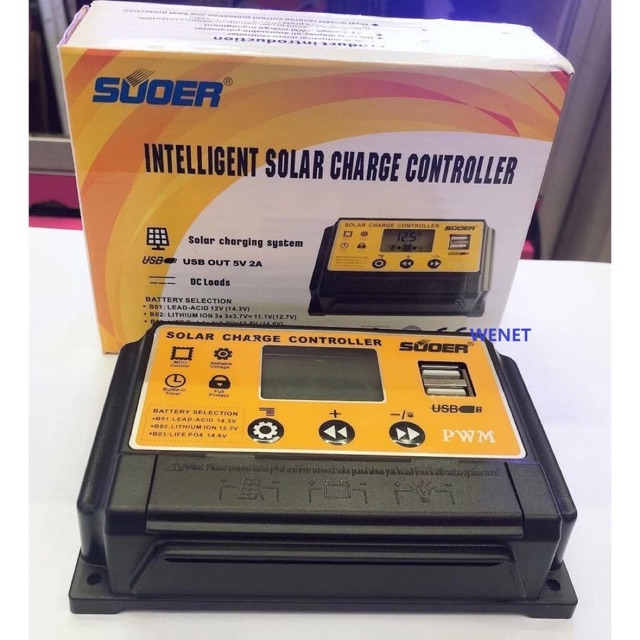 โซล่าร์ชาร์จเจอร์ PWM 30A SUOER (ST-S1230)สีนค้าของแท้แน่小个ขนาดเล็กS