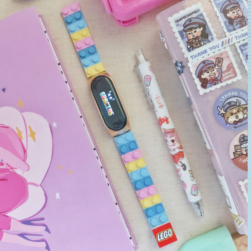 Mi BAND - นาฬิกาข้อมือ LEG0 || Mi BAND || Leg0 นาฬิกาข้อมือ || Kado ที่ไม่ซ้ํากัน ||