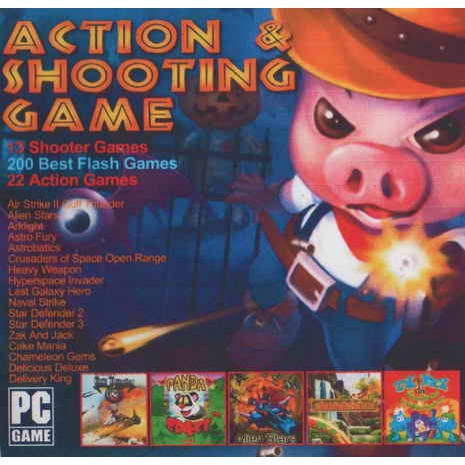 แผ่นเกมส์ คอมพิวเตอร์ PC Acyion & Shooting Game ( 1 CD )