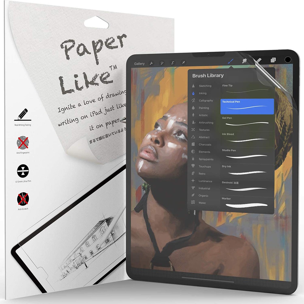 ใหม่ ฟิล์มกระดาษ iPad 8th 7th 10.2 iPad Pro 12.9 นิ้ว mini 4 5 เขียนด้วยมือ 2018 air1 2 3