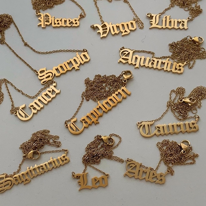 สร้อยสเตนเลส HER OBJECTIVE_ZODIAC PENDANT NECKLACE
