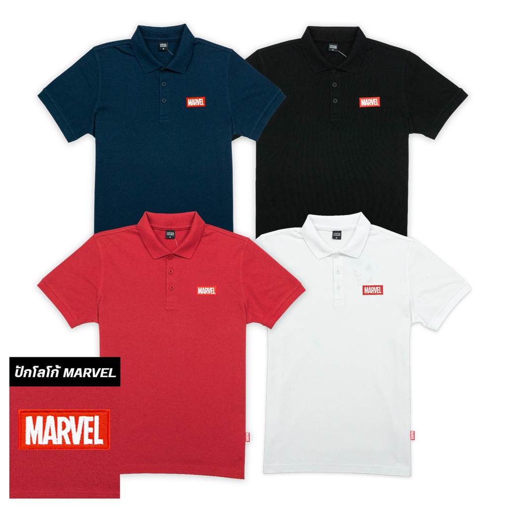 Marvel Men polo shirts -  เสื้อโปโลมาร์เวลผู้ชาย สินค้าลิขสิทธ์แท้100% characters studio