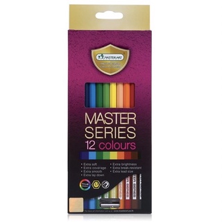 ดินสอสี master art รุ่น master series 12 สี มาสเตอร์อาร์ต มาสเตอร์ซีรีย์