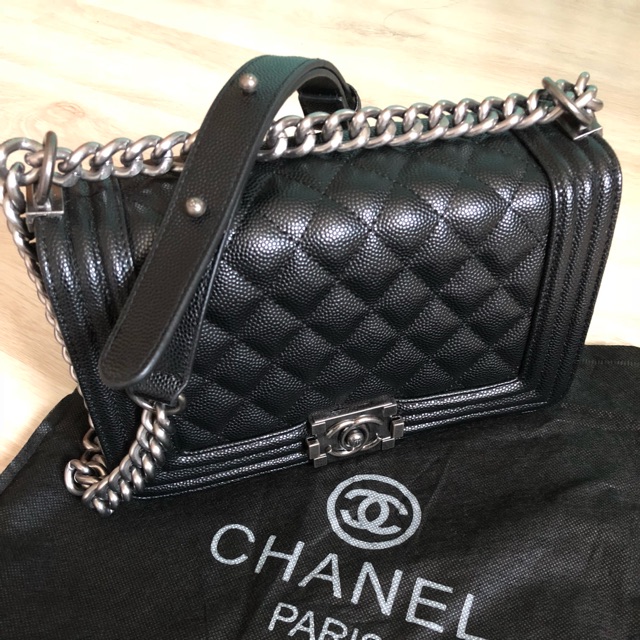 กระเป๋าchanel boy 10*6*3นิ้ว ใหม่เอี่ยม สายปรับความยาวได้