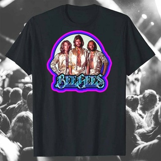 tshirtเสื้อยืดคอกลมฤดูร้อนBee Gees เสื้อยืดลําลอง สําหรับผู้ชาย ผู้หญิง แขนสั้น พิมพ์ลาย 1970S Clic Distressed Li294Sto4