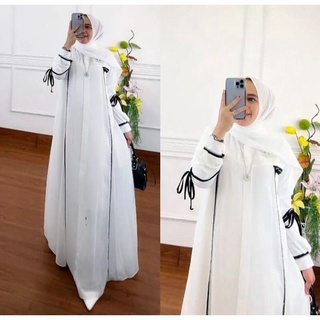 Nessa Dress WD BABYDOLL FULL ZIPPER Front Gamis Dress Women Newest Gamis Jumbo Polos Gamis Gamis Women ขายส่งเสื้อผ้าผู้ใหญ่