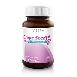 VISTRA Grape Seed วิสทร้า เกรพ ซีด 60 mg 30 capsules