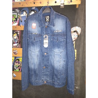 LEVIS เสื้อแจ็กเก็ตยีนลําลอง ลาย bio wash garasi rebel distro x byones gutsbully