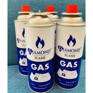 แก๊สกระป๋อง🔥ส่งด่วน!🔥[4 กระป๋อง] ใช้กับเตาแก๊สพกพา ใช้ทำอาหาร สำหรับแคมป์ปิ้ง ยี่ห้อ Dimond มีความปลอดภัยแรงดันสูง