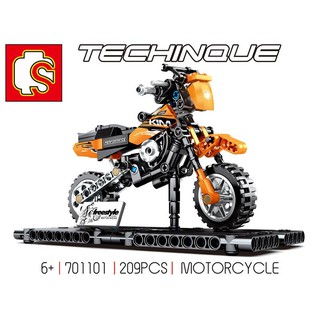 ตัวต่อ Sembo 701101 ชุด TECHNIQUE : Motorcycle 2 จำนวนตัวต่อ 209 ชิ้น