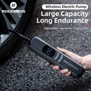 Rockbros เครื่องปั๊มลมไฟฟ้า 150PSI 2600mAh อุปกรณ์เสริม สําหรับรถจักรยาน รถจักรยานยนต์ รถยนต์ เสือหมอบ