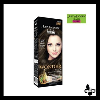 "สินค้าใหม่"Just Modern hair guru wonder Color จัสท์โมเดอร์น ครีมเปลี่ยนสีผม ติดทนนาน(ขนาด110 มล.)